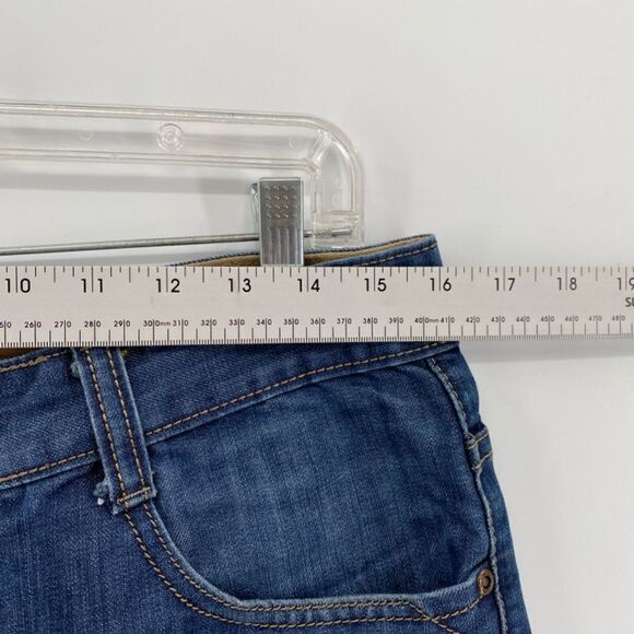 LEE Shorts Dungarees Women's Jean Denim High Rise 5 Pocket Belt Loops Vintage - Picture 7 of 14